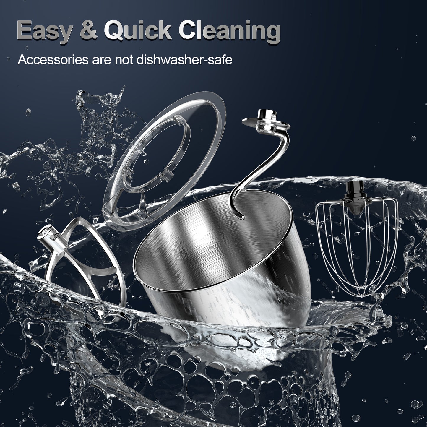 Honinst 6.5 QT Electric Stand Mixer, 10+P Speeds Lightweight with Tilt-Head Kitchen Stand Mixer, Dough Hook, Whisk, Beater and Bowl, Food Mixer for Baking, Cake and Most Home Cooks